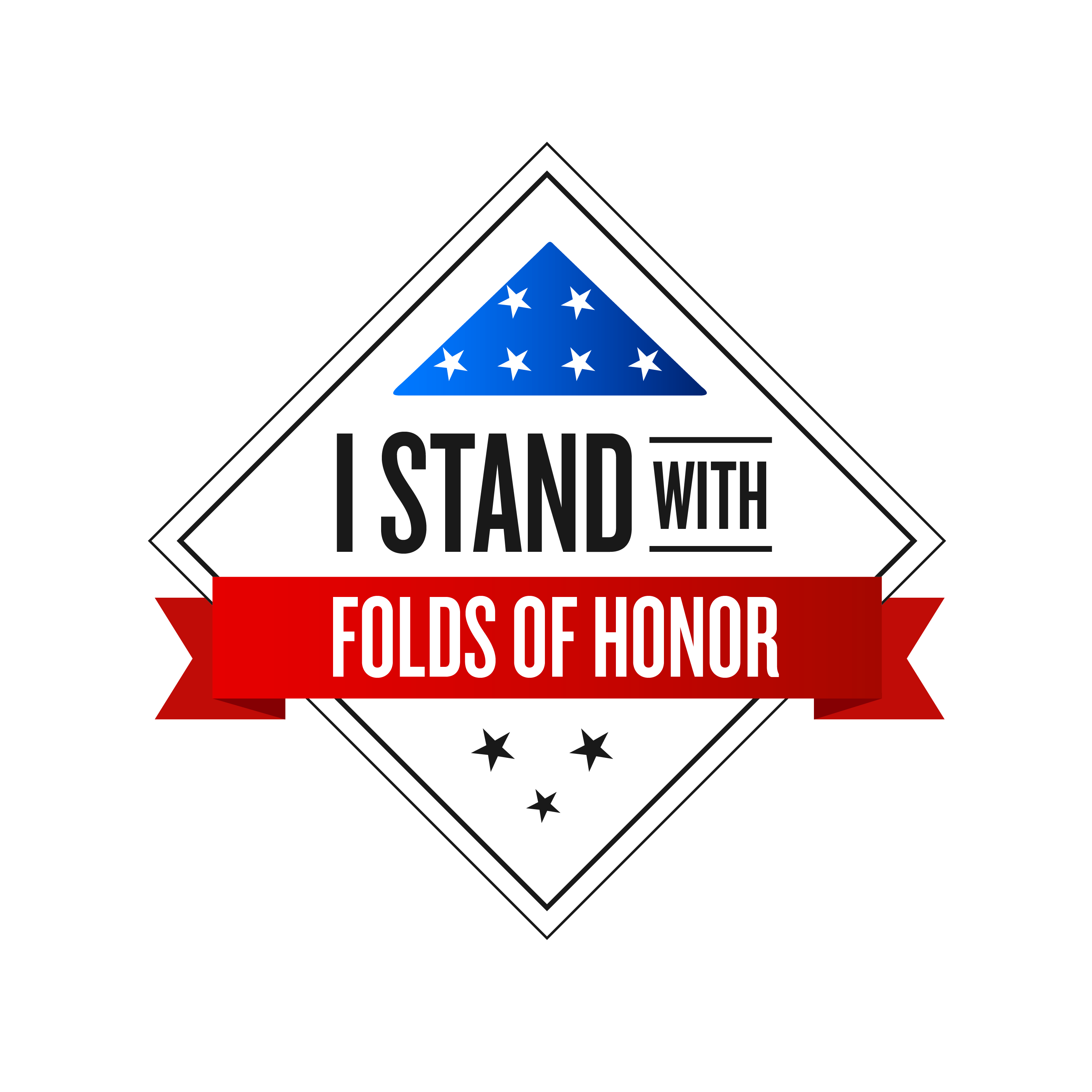 I STAND WITH FOLDS OF HONOR